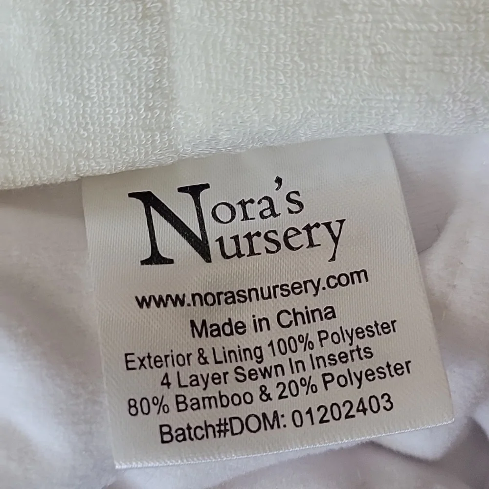 Nora's Nursery Bundle Adjustable Bamboo Cloth Diapers
